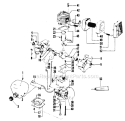 Page B Diagram and Parts List for 6010  Weed Eater Trimmer